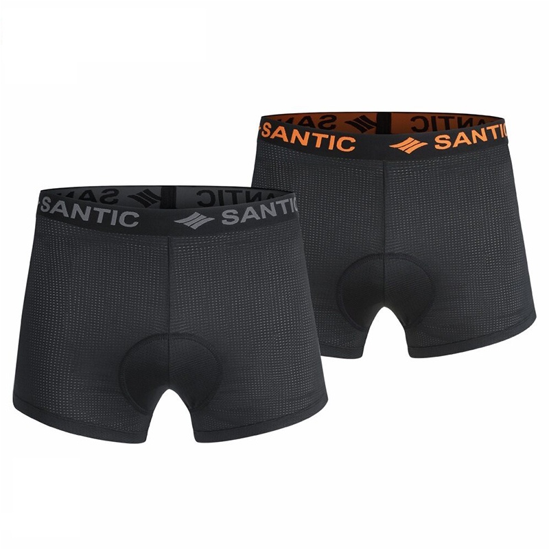 Santic กางเกงชั้นใน ฟองน้ําเจล 3D ระบายSantic ชุดชั้นในสำหรับปั่นจักรยานของผู้ชาย3D กางเกงขาสั้นบุเจลฟองน้ำกันกระแทกจักรยานระบายอากาศได้ดีสำหรับผู้ชาย KS008กันกระแทก สําหรับผู้ชาย KS008