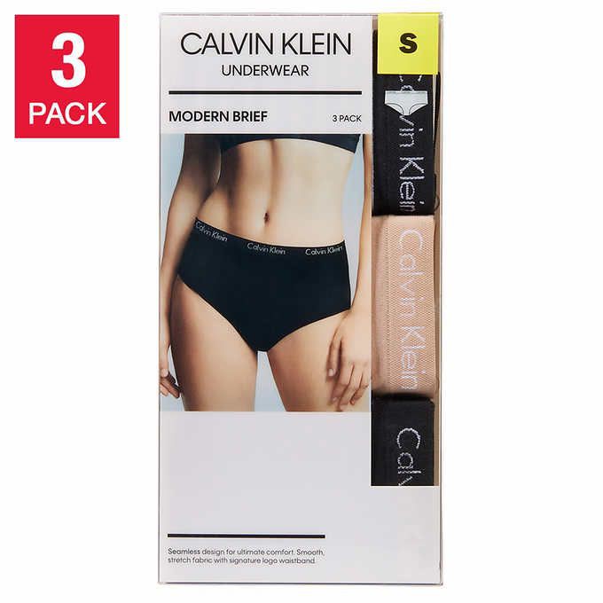1 กล่อง มี 3 ตัว กางเกงใน ยี่ห้อ ck  กางเกงใน ยี่ห้อ Calvin Klein Women's Modern Brief 3-Pack