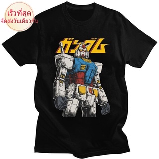 เสื้อยืดผ้าฝ้ายWew23e23 ผ้าฝ้าย สไตล์คลาสสิก#39; s The First Gundam เสื้อยืดแขนสั้น พิมพ์ลายการ์ตูนญี่ปุ่น Mech Robot ga