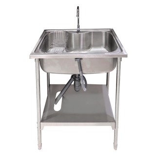 Sink stand FREE STANDING SINK TEKA LINEA AB PLUS 1B STAINLESS Sink device Kitchen equipment อ่างล้างจานขาตั้ง ซิงค์ขาตั้