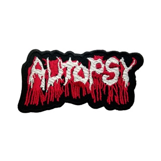 Autopsy ตัวรีดติดเสื้อ อาร์มรีด อาร์มปัก หมวก กระเป๋า แจ๊คเก็ตยีนส์ Hipster Embroidered Iron on Patch  DIY