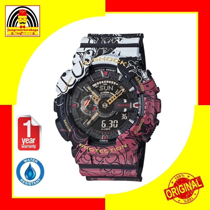 G-shock Gshock นาฬิกาข้อมือผู้ชาย GA-110JOP-1A4JR / GA110JOP1A4JR One Piece Limited Edition รับประกัน 2 ปี
