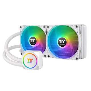 รองรับ Intel 1700 THERMALTAKE TH240 ARGB Sync Snow Edition White AIO CPU Liquid Cooler #สีขาว