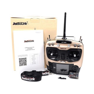 [รีโมท] Radiolink AT9S PRO  2.4GHz 10CH Upgrade Transmitter with R9DS วิทยุ 2.4G พร้อมรีซีฟ ระยะไกล จอสี