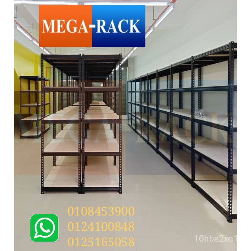 Heavy Duty Boltless Rack Matte Black Color Metal Rack With 3 4 Levels Rak Heavy Duty ประกอบอาหาร ช นวางของ 3k7v Shopee Thailand
