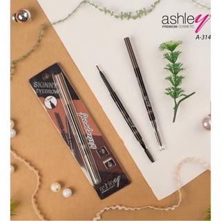 ⚡FLASH SALE⚡♡พร้อมส่ง A314 Ashley Skinny EyeBrow Pencil ดินสอเขียนคิ้ว แอชลีย์