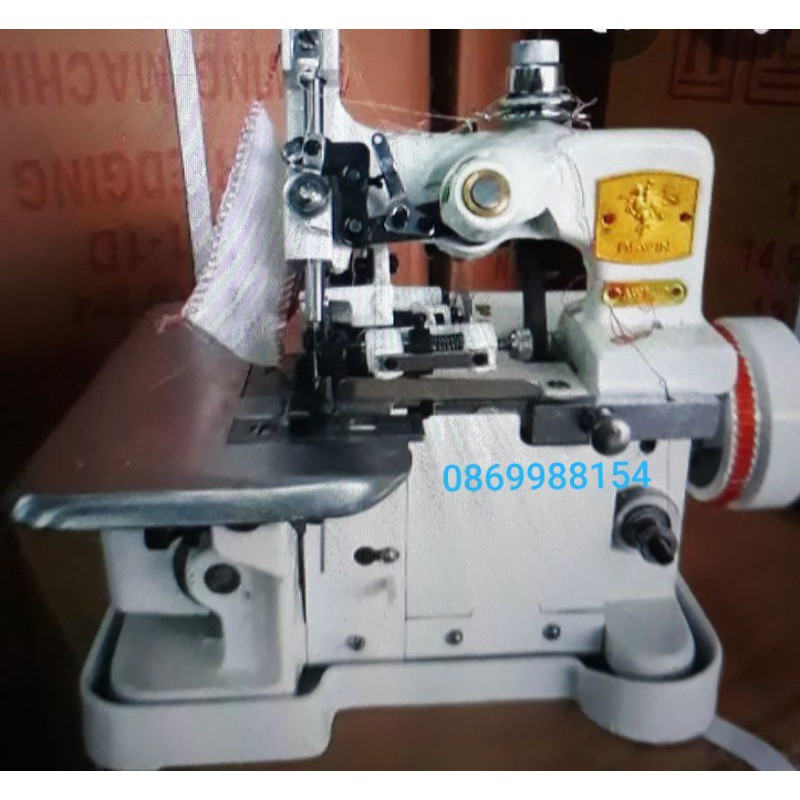 จักรโพ้ง ASWIN 3 เส้น เฉพาะหัวจักร+มอเตอร์+ขาเหยียบ