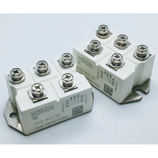 SKD 62/16.  ไดโอด บิดแบบโมดูล 3 เฟส.  5น็อต. 62A1600V. SEMIKRON ของใหม่