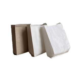ถุงกระดาษ สีน้ำตาล สีขาว (100ใบ) ถุงกระดาษสีน้ำตาล ขยายข้าง ถุงกระดาษใส่อาหาร ถุงกระดาษคราฟท์ Paper Bag