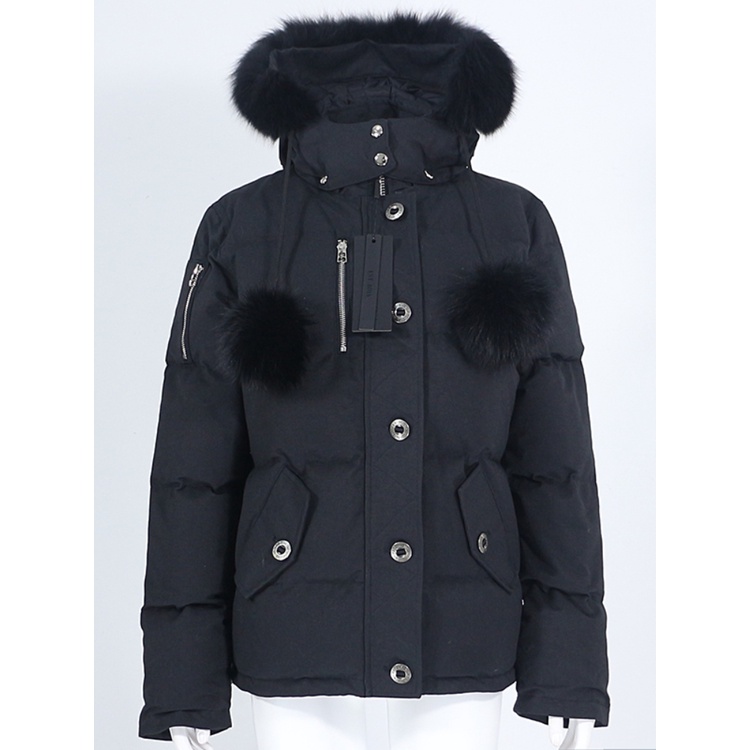 มั่นใจได้ว่าจะซื้อ2022 Winter Jacket Women Bomber 90% White Duck Down Waterproof Coat Real Natural Fox Fur Collar Hooded