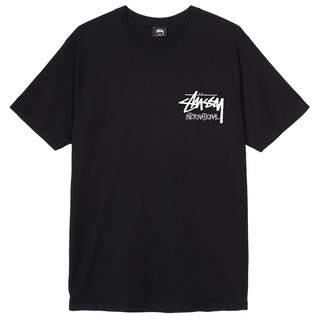 Stussy เสื้อยืดลําลองสําหรับผู้ชายผู้หญิงแขนสั้นสีพื้นทรงหลวม เสื้อคู่ ผ้านำเข้า พร้อม