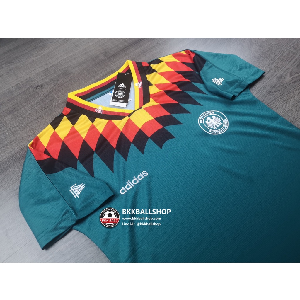 [Retro] - เสื้อฟุตบอล ย้อนยุค Germany Away เยอรมัน เยือน ชุดฟุตบอลโลกปี 1994