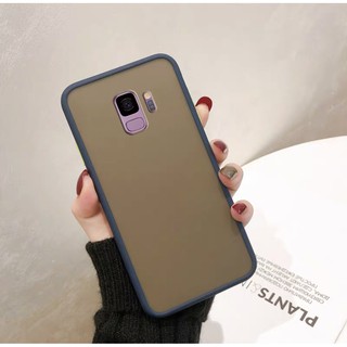 รุ่นใหม่ Case Samsung Galaxy S9 plus เคสกันกระแทก ปุ่มสีผิวด้าน ขอบนิ่มหลังแข็ง เคสโทรศัพท์ซัมซุง S9+ [ ส่งจากไทย ]