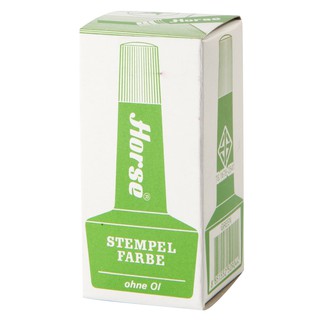 หมึกเติมแท่นประทับ 28 ซีซี. สีเขียว ตราม้า/Refill Ink for Stamp, 28 cc. Green, Horse Brand