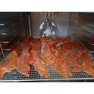 (อบใหม่ ทุกวัน)สันในไก่อบแห้ง แผ่นบาง ขนมสุนัขสันในไก่อบแผ่นบาง