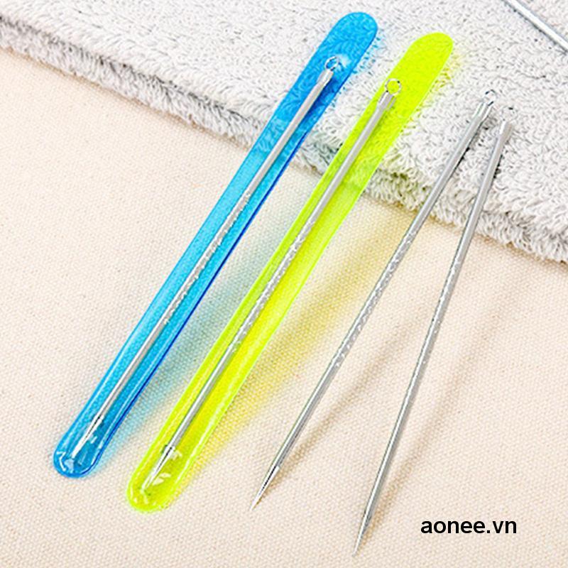 🔥🔥🔥เข็มกดสิว สแตนเลส แบบสองหัว รักษาใบหน้า สิวหัวดํา เครื่องมือทําความสะอาดจมูก เข็มกดสิว - รูปที่ 3