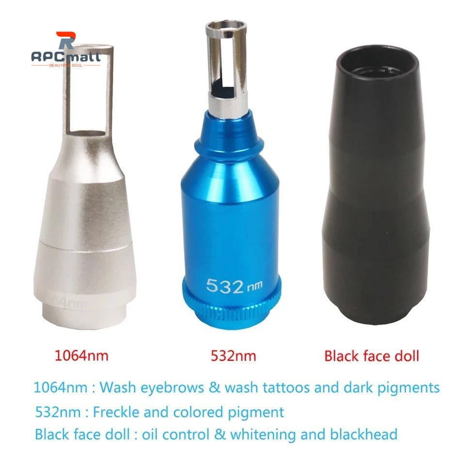 1 ชิ้น 1064nm 532nm 1320nm เลเซอร์เลนส์เคล็ดลับสําหรับ Q Switched ND YAG เลเซอร์ Tattoo Removal Blac