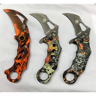 [Karambit]มีกพก มีดกรงเล็บ มีดคารัมบิต มีด มีดใบตาย มีดควง มีดอเนกประสงค์Claw knife Pocket knife Hiking