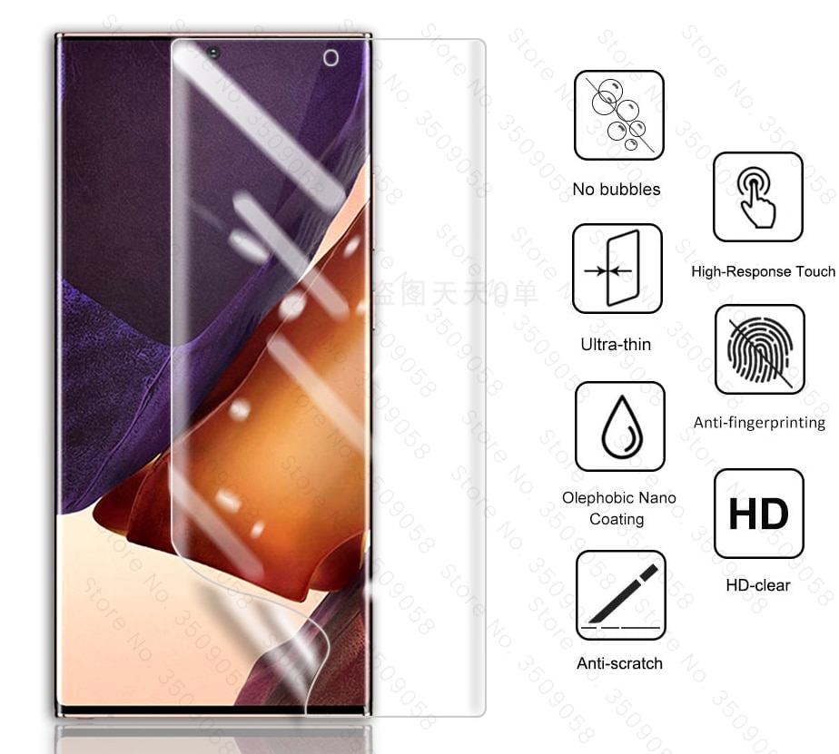 2 - In - 1 Note 20 ฟิล์มไฮโดรเจลป้องกันเลนส์กล้องสําหรับ Samsung Note 20 Ultra Note 20ultra 20ultra #5