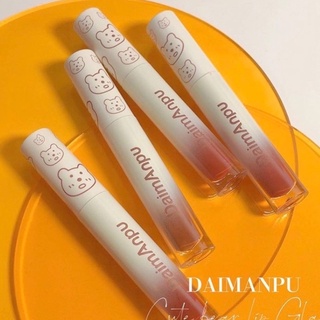 DAIMANPU Cute Bear ลิปสติก ลิปแมท Lip gloss สไตล์เกาหลี lipstick เครื่องสำอาง..023