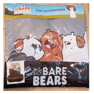 หุ้มเบาะผ้า We Bare Bears ลิขสิทธิ์แท้ (1คู่) หุ้มเบาะผ้า ลายหมี We Bare Bears ลิขสิทธิ์แท้