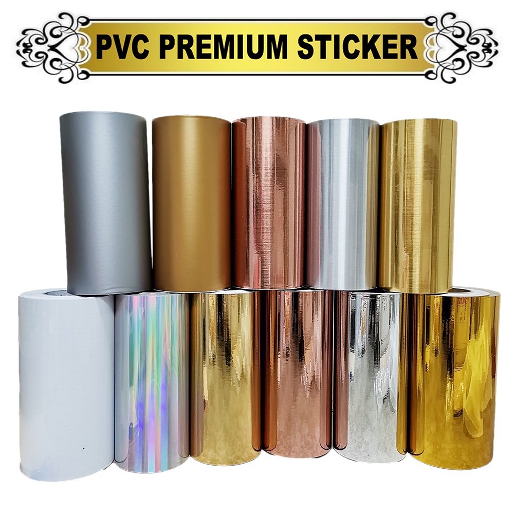 PVC PREMIUM CHROME สติ๊กเกอร์ PELEKAT BELON PVC กันน้ํา VINYL STICKER สติกเกอร์รถ BALLOON สติ๊กเกอร์
