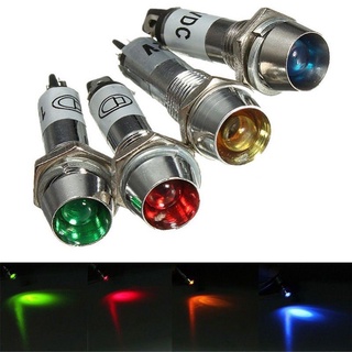 2ชิ้นหลอด lamp LED เหล็ก  8mm 12v 24v 220vรับประกัน7วันมือ1พร้อมส่ง