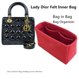 【นุ่มและเบา】กระเป๋าจัดระเบียบ สําหรับ Dior Lady 1.no ยุ่งอีกต่อไป 2.protect interio 3.help your bag in bag organiser Store storage multi pocket Zip bag