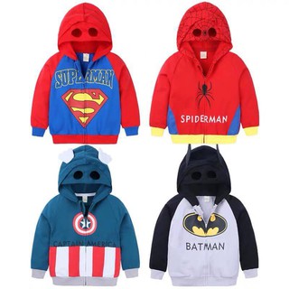 💥พร้อมส่ง💥เสื้อกันหนาวเด็กชายSuper Hero