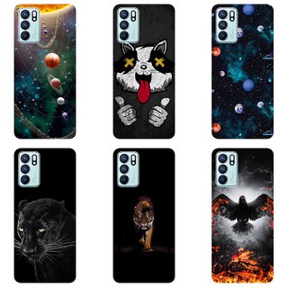 เคสสำหรับ OPPO Reno6 Z 5G Case Silicone Back Cover Soft Casing OPPO Reno6 5G Reno6Z cartoon TPU เคส