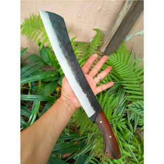 มีดแรมโบ้ (Rambo knife) มีดแคมป์ มีดมาเชเต้ สปาต้า มีดทำสวน มีดเดินป่า 13.1” SUP9 full tang ผิวไฟ ด้ามพะยูง หมุดโมเสค