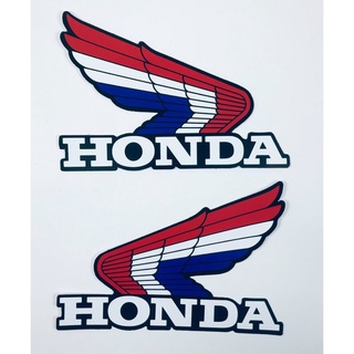 สติ๊กเกอร์ Honda สติ๊กเกอร์ปีกHonda Retro Classic สติกเกอร์ PVC ปีกนก ฮอนด้า โลโก้ รถมอเตอร์ไซค์ ติดรถ แต่งรถ JDM 1คู่