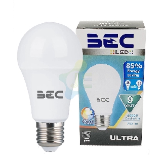 BEC หลอด LED Ultra 13W 9W Cool White คูลไวท์ 4000K E27