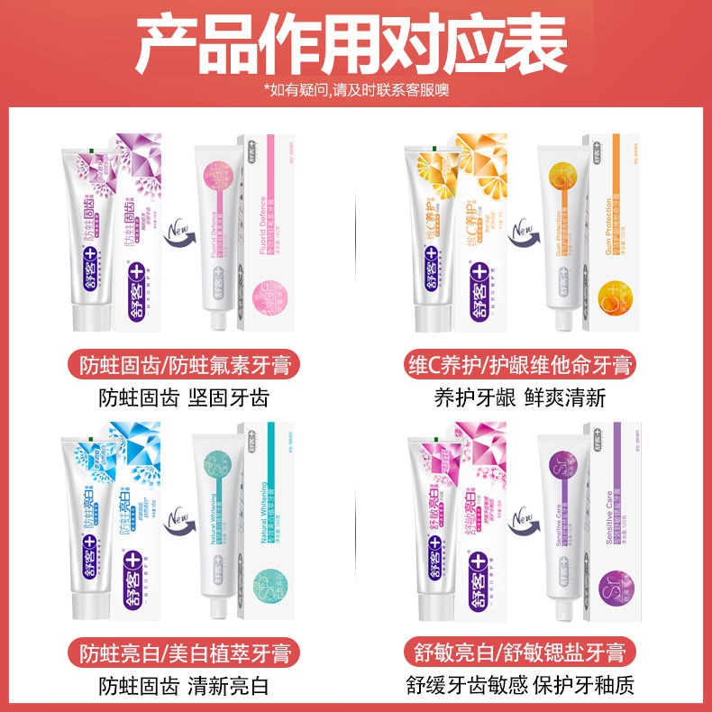 DNShuke Toothpaste Whitening Teeth AntiDecay AntiSensitivity, Nourishment, Gum and Tone