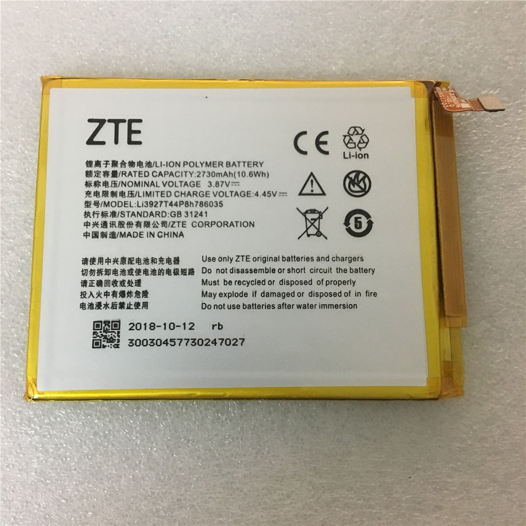แบตเตอรี่ สำหรับ ZTE ใบมีด V8/V0800/BV0800/V7/V7Plus/V770/ xiaoxian 4/BV0701 2730mAh Li3927T44P8h786
