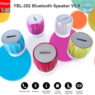 (ของแท้)Yoobao YBL-202 Bluetooth Speaker TF Card มียางรอง Yoobao Bluetooth Speaker ใส่SD CARDได้ ลำโพงบลูทูธพกพาขนาดเล็ก