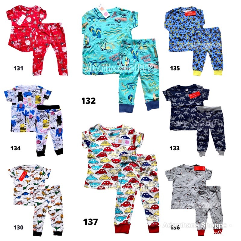 ชุดนอนพิมพ์ลายคละ E Kids Size 1y-6y