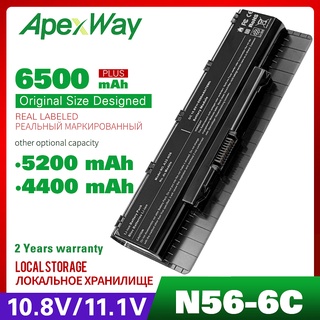 10.8V Laptop Battery For Asus N56VZ N56VJ N56V N56D N56 N46 N46V N76 N76V B53A B53V F55 F45A F45U Series A31-N56 A32-N56