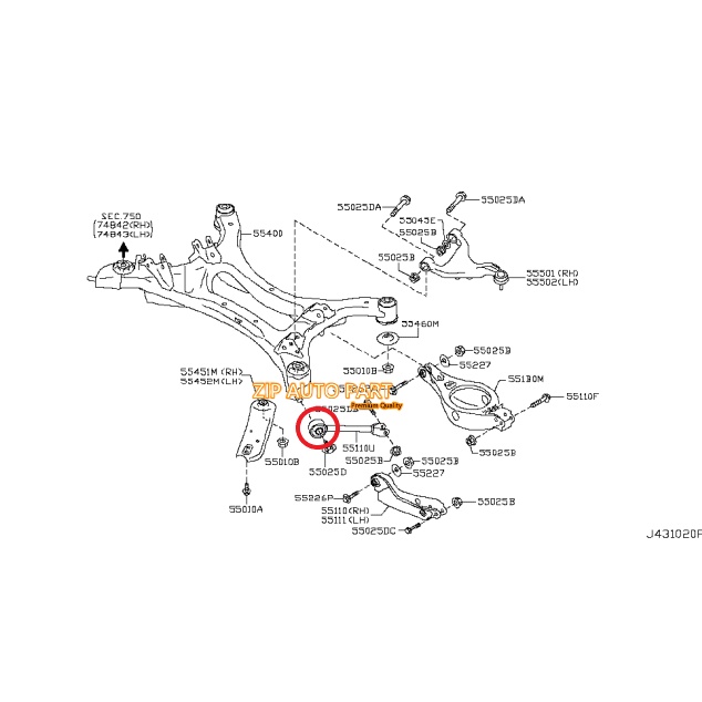 (HEAVY DUTY) NISSAN ELGRAND E52 REAR TRAILING ARM BUSH