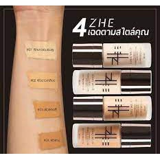 ZHE Liquid Foundation ชี รองพื้นชี รองพื้นเนื้อซาติน ขนาด 30 ml. รูปที่ 6