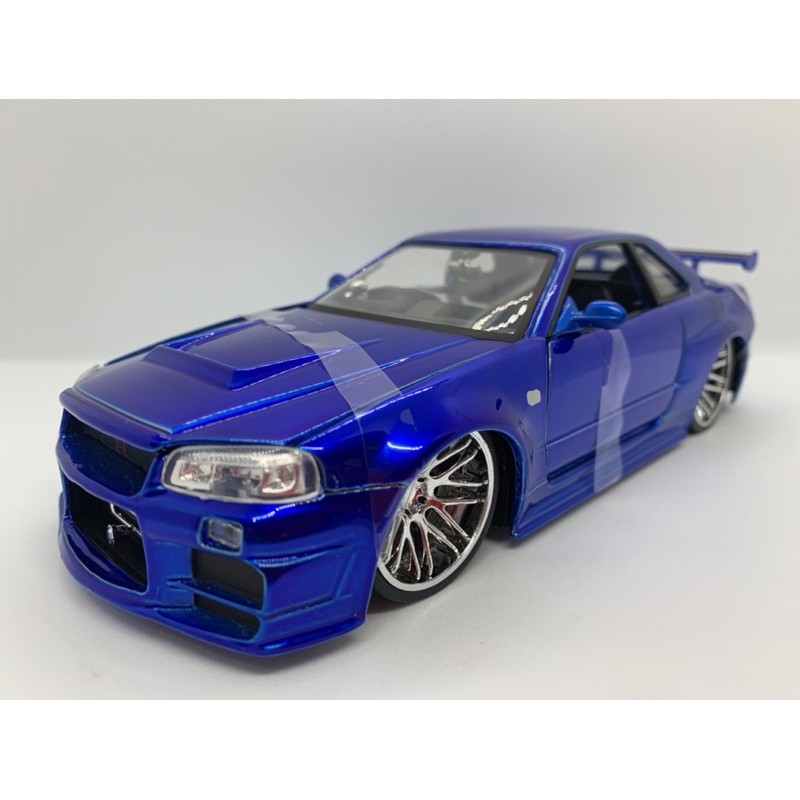 โมเดลรถ Fast And Furious Brian'S Nissan Skyline Gt-R R34 Fast4 สเกล 1/24 |  Shopee Thailand