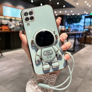 เคสโทรศัพท์ สําหรับ SAMSUNG A12 5G A22 4G มือถือแบบนิ่ม กันกระแทก ลายนักบินอวกาศ หรูหรา