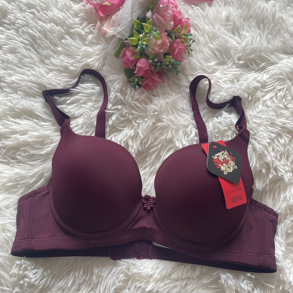 เสื้อชั้นใน  คัพA ยี่ห้อโนบรา ฟองน้ำน้อย  หลัง 2 ตะขอ #1260 - รูปที่ 2