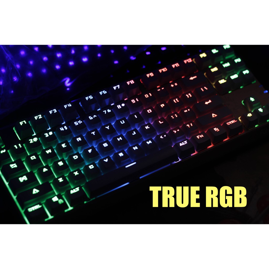 [CLEARANCE] Fuhlen fühlen TKL RGB Mechanical Keyboard (GOLD/TEAL)