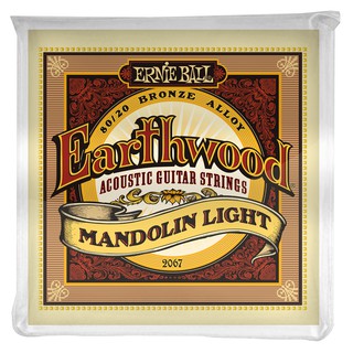 ERNIE BALL® P02067 สายแมนโดลิน เบอร์ 9 แบบ 80/20 Bronze ของแท้ 100% รุ่น Earthwood Mandolin (Light / ..009 - .034) ** Ma