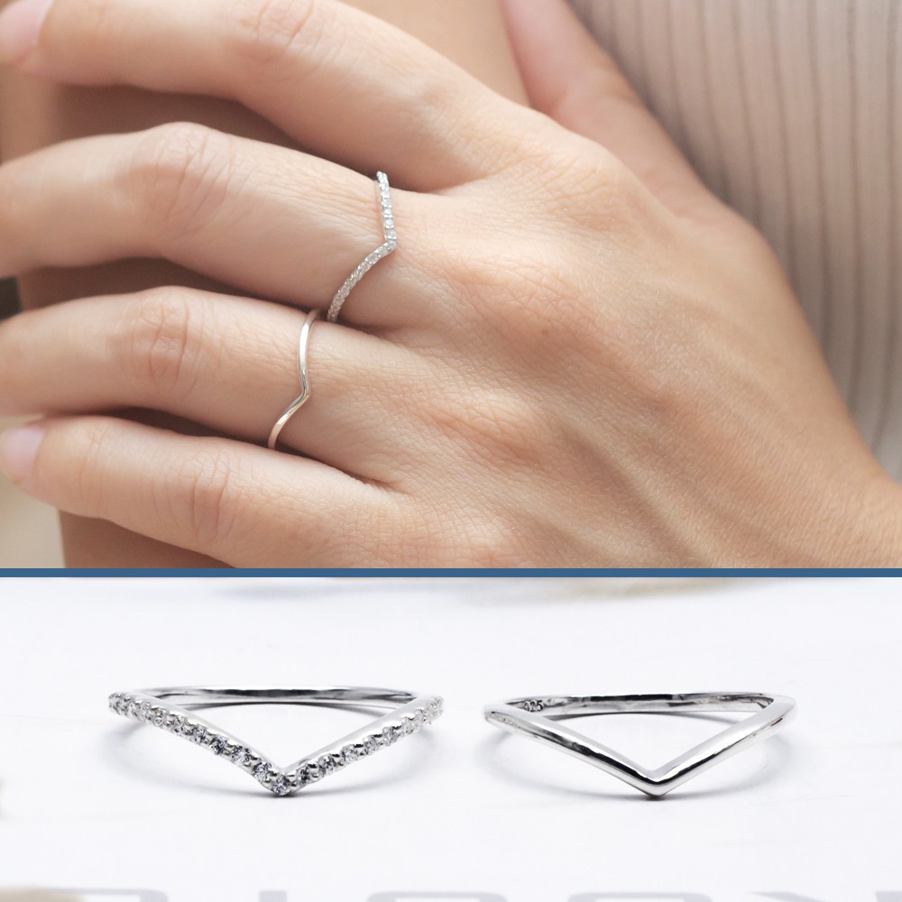 Star Jewelry แหวนเงินแท้ 92.5% แหวนเสริมดวง แหวนแห่งความโชคดี  รุ่น RS3079 / RS3080