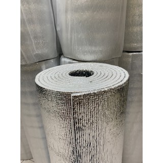 #ฉนวนกันความร้อนPE หนา10 mm. ยาว5 m. กว้าง90 cm. 2หน้า