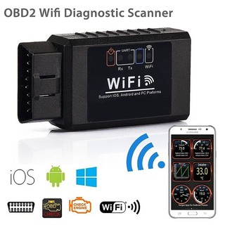 เครื่องสแกนเนอร์วินิจฉัยอัตโนมัติ OBD2 Elm327 Wifi