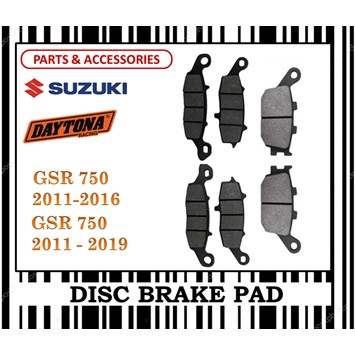 ชุดผ้าเบรค SUZUKI GSR 750 FR0NT & REAR DAYTONA TYPE