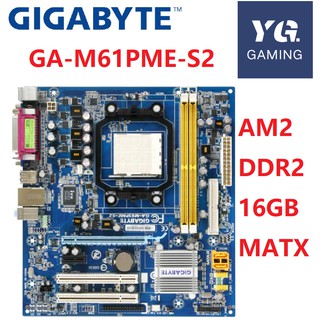 GIGABYTE GA-M61PME-S2 Desktop Motherboard NF6100-430 Socket AM2 For Athlon 64 FX X2 Dual empron DDR2 8G Used M61PME-S2